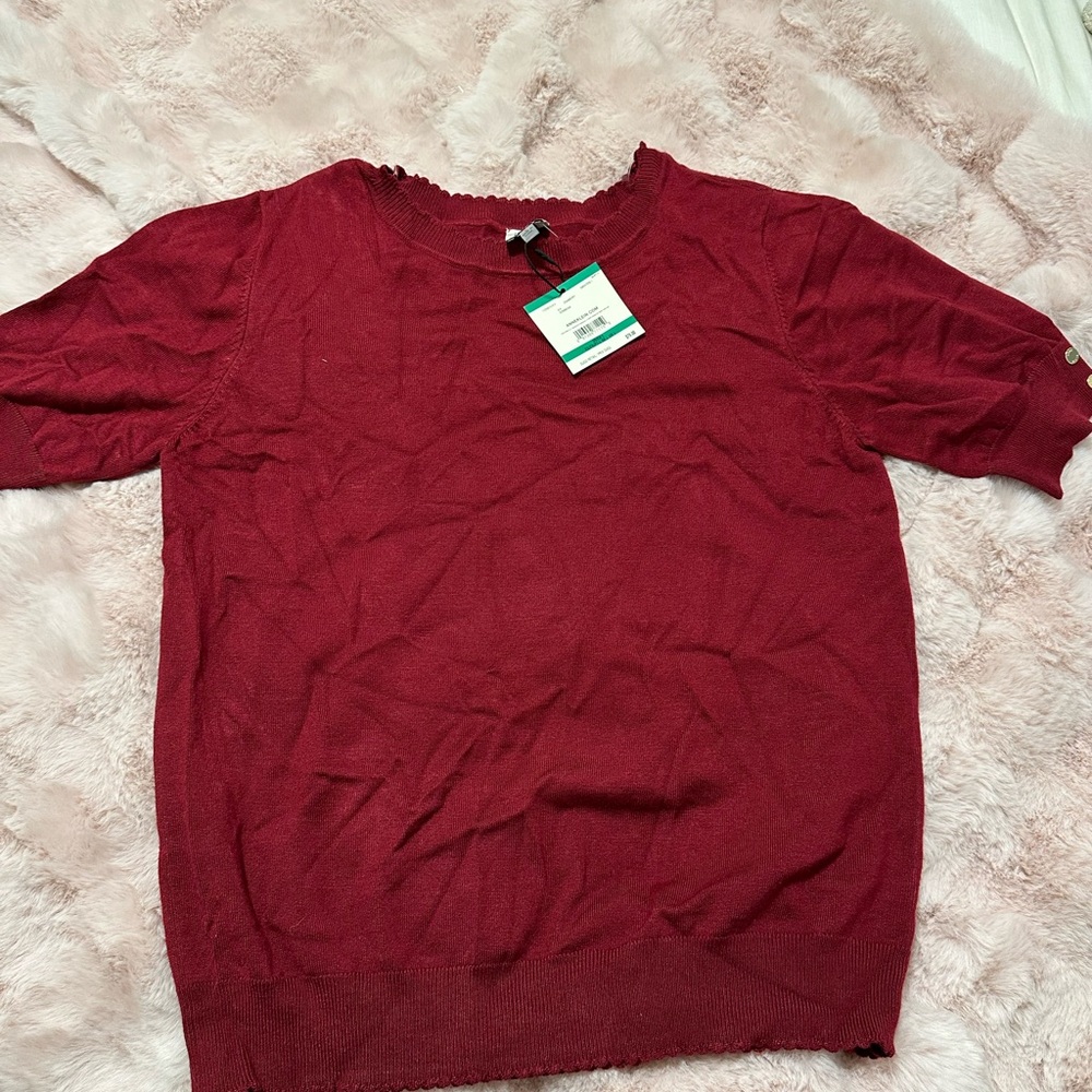 Anne Klein Cranberry Sweater